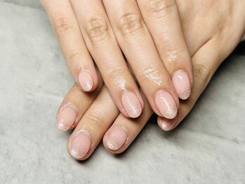 ジュリネイル(JULIE NAIL)/ワンカラーにラメがけ10本