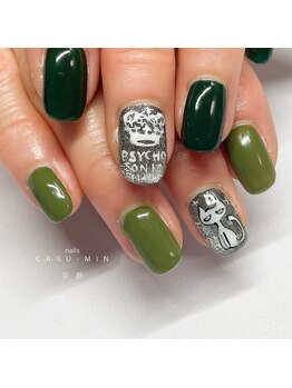ネイルズ カスミン(nails CASU-MIN)/持ち込みアートから♪