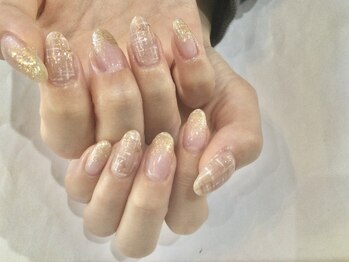 フリースタイル(Free Style)/☆綺麗めツイードネイル☆