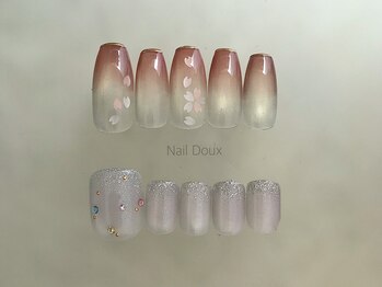 桜ホログラムネイル