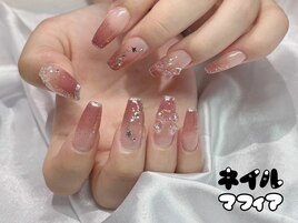 グラデーション/ラメフレンチ