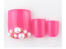 ネイルサロン ブランアンジュ(Blanc Ange)/フットジェルAアート【￥10800】