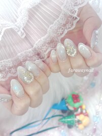 クリスマスネイルもお得な定額♪