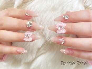 バービーフェイス 恵比寿(Barbie Face)/シンプルワンホンネイル