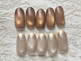 ブラウンマグネットアシメ