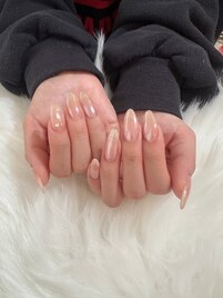 ベージュホワイトミラー