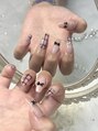 ミュー(Miu.) #チェックネイル