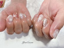 ネイルサロン ユーココン(YouCocon)の雰囲気(マグネット+フラッシュにホロフラワーを入れたデザイン♪)