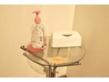 ラシュエット 大須 上前津(La chouette)/消毒をご用意しております。