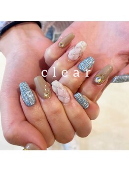 トータルビューティークリア(total beauty clear)/ツイードネイル☆