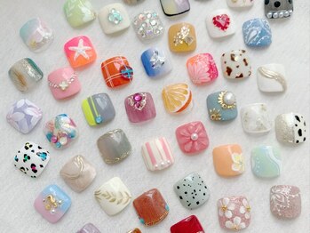 シエルズビューティー(ciel's beauty)の写真/豊富なカラー・デザインから選べる♪《ご新規様オフ無料☆ジェル親指アート2本》