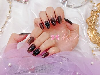 ワンホンネイル 新宿(Rumi Nail)/長さだし/ワンカラー/透明感