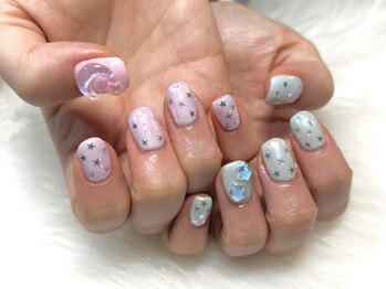 ネイルアンドアイラッシュサロン エスポアール(nail&eyelash salon espoir)/夢カワパステル
