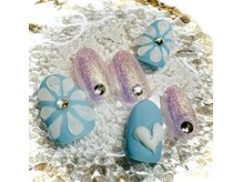 エレノア/定額デザイン・ぷっくりフラワー