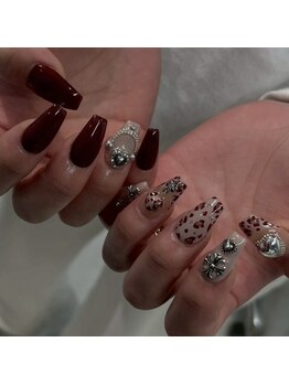 ネイルクイーン(Nail Queen)/レオパードネイル¥11000♪