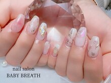 ベイビーブレス(BABY BREATH)/持ち込み☆春ネイル