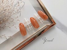 ワイネイル(Y.nail)/シンプルチェック柄デザイン
