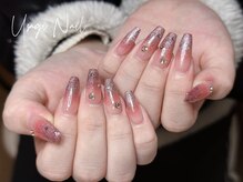 ウサギネイル 新大久保店(usagi nail)/マグネットフレンチ秋可愛い