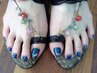 【foot】 親指ストーンアート