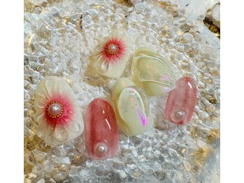 エレノア/定額デザイン・ぷっくりフラワー