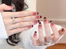 サロン ド ミニュイ(Salon de Minuit)/クリスマス/冬ネイル/ボルドー