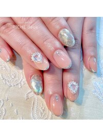 ブライダルネイル＋パーツ