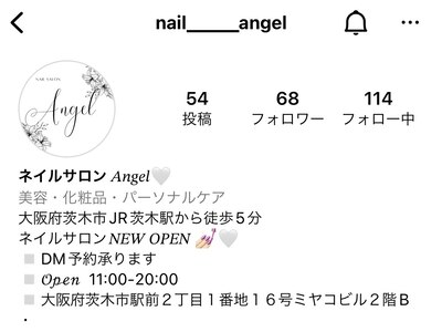 ネイルデザインはインスタグラム@nail_____angelにて更新中♪