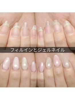 マニエネイル(mani e nail)/フィルインとは？