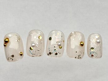 アイネイルズ 恵比寿店(I nails)/ニュアンス大人ラメ