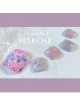 ラグジュアリーネイル ハローズ(HAROSE)/Foot紫陽花ネイル