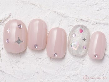 ネイルメゾン 池袋店(NAIL MAISON)/キラキラピンクネイル¥8050