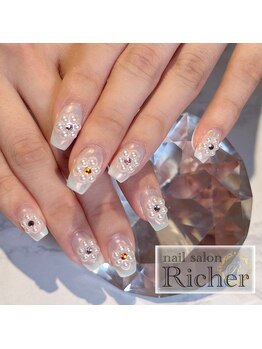 エスフィーネイルサロン リシェル(Esfy nailsalon Richer)/パールフラワー