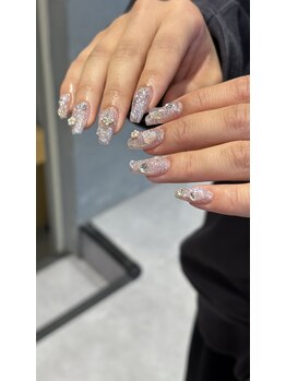 アミュレット 金剛店(amulet)/ぷくぷくキラキラネイル