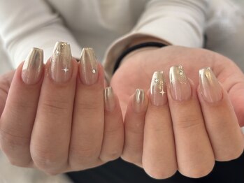 レイネイル 岡崎六名店(RAY NAIL)/ミラーグラデーション