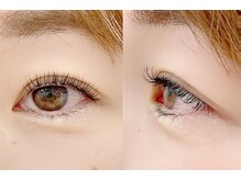 柔らかいフラットラッシュ両目140本◆短めくっきりデザイン