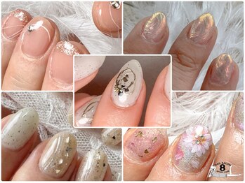 ネイルエイト 新百合ヶ丘(nail8)の写真/大人のネイル×自爪を削らないパラジェル★爪の健康を守りながら美しさを叶えるサロン