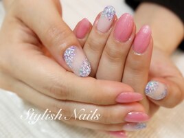紫陽花ネイル１