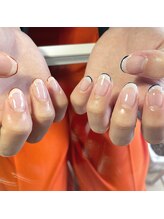 プリュネ(Prune)/ネイビー/オレンジ/フレンチ