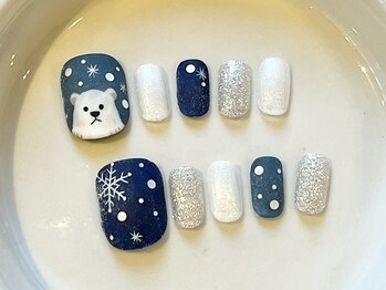 カラ ネイル 中津店(calla nail)/とある白熊さんのフットデザイン