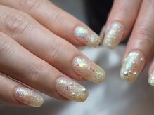 ミーナネイル(miinanail)/ホログラムキラキラネイル