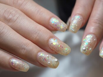 ミーナネイル(miinanail)/ホログラムキラキラネイル