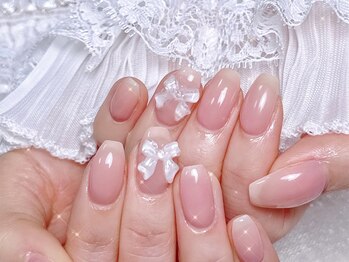 シーアンドビーネイル(C&B Nail)/ワンカラーとパーツ2本