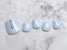 ネイルサロン クラーヴォ(cravo)/フットシンプルアートコース　8