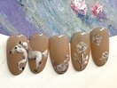 絵画ネイル白馬