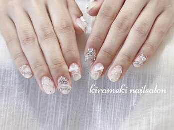 キラメキネイルサロン(Kirameki nail salon)の写真/【持ち込みジェルやり放題*パーツつけ放題*アートし放題★】韓国ネイルやワンホンデザインもお任せ下さい♪