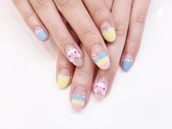 ネイルコレクション ピンク(Nail Collection Pink)/ジェルアート放題★３Ｄくま♪