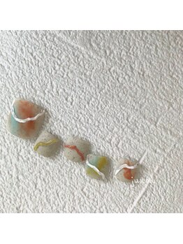 ジュノン(junon)/Foot nail☆うねうねネイル
