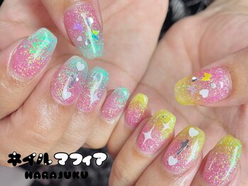 ネイルマフィア 原宿(NAIL MAFIA)/ホログラム/グラデ