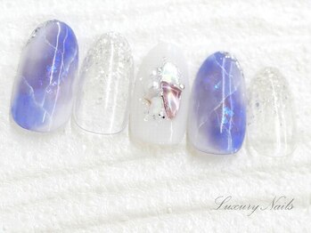 ラグジュアリー ネイルズ(Luxury Nails)/ニュアンス◇ブルーNail