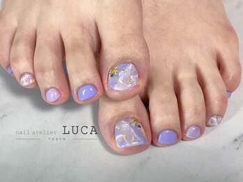 ネイルアトリエルカ(nail atelier LUCA)/M-829 大人可愛い大理石ネイル